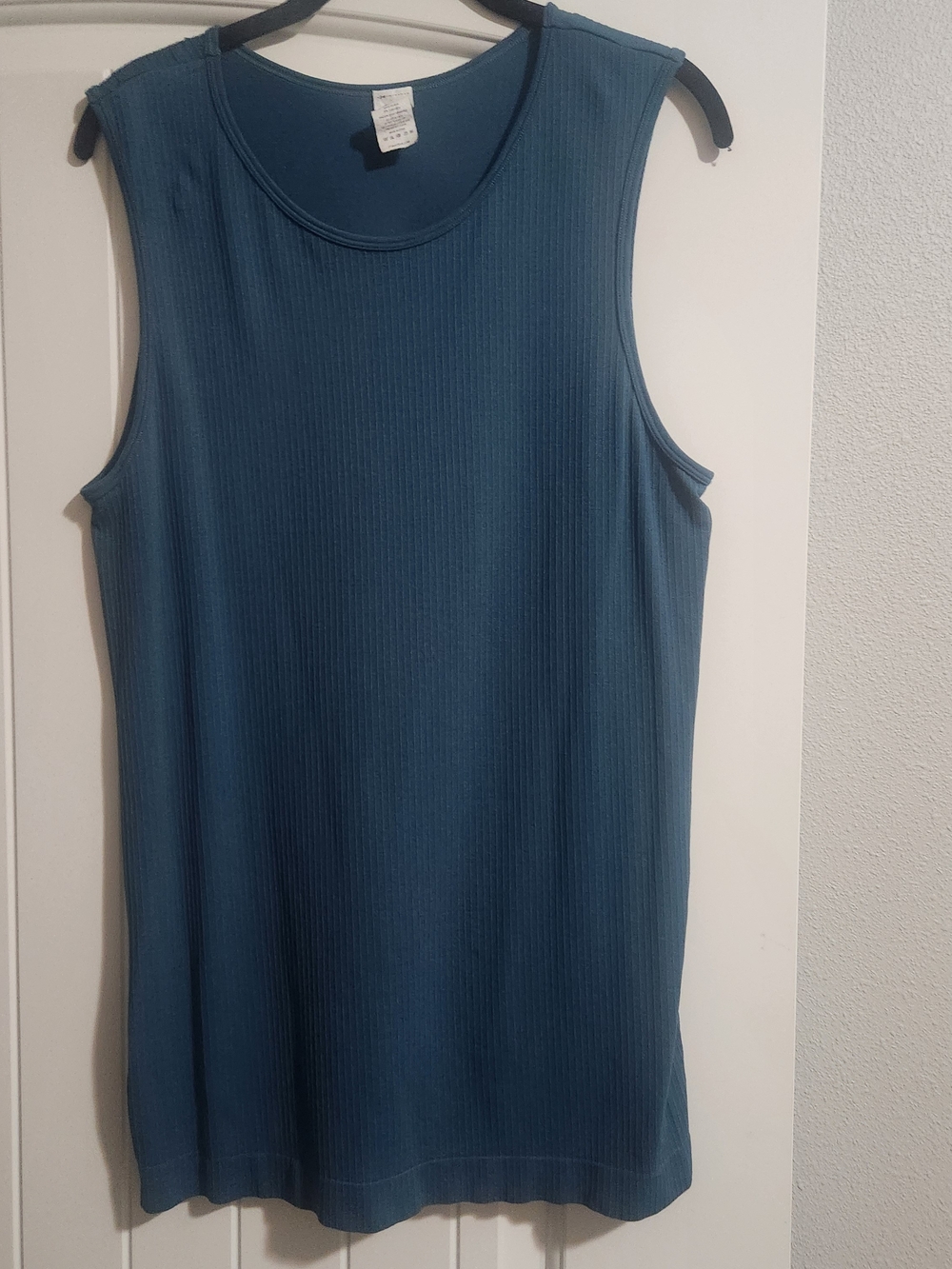 ZYIA Teal Ribbed Sleeveless Tank